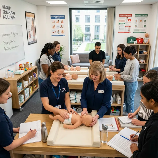 Nanny training session