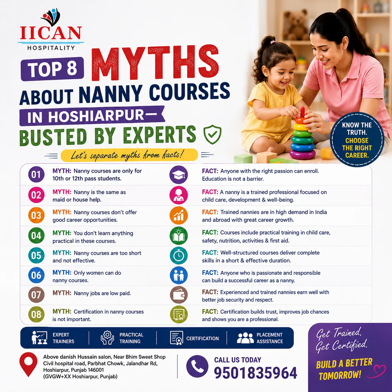 Top 8 Myths About Nanny Courses in Hoshiarpur—Busted by Experts