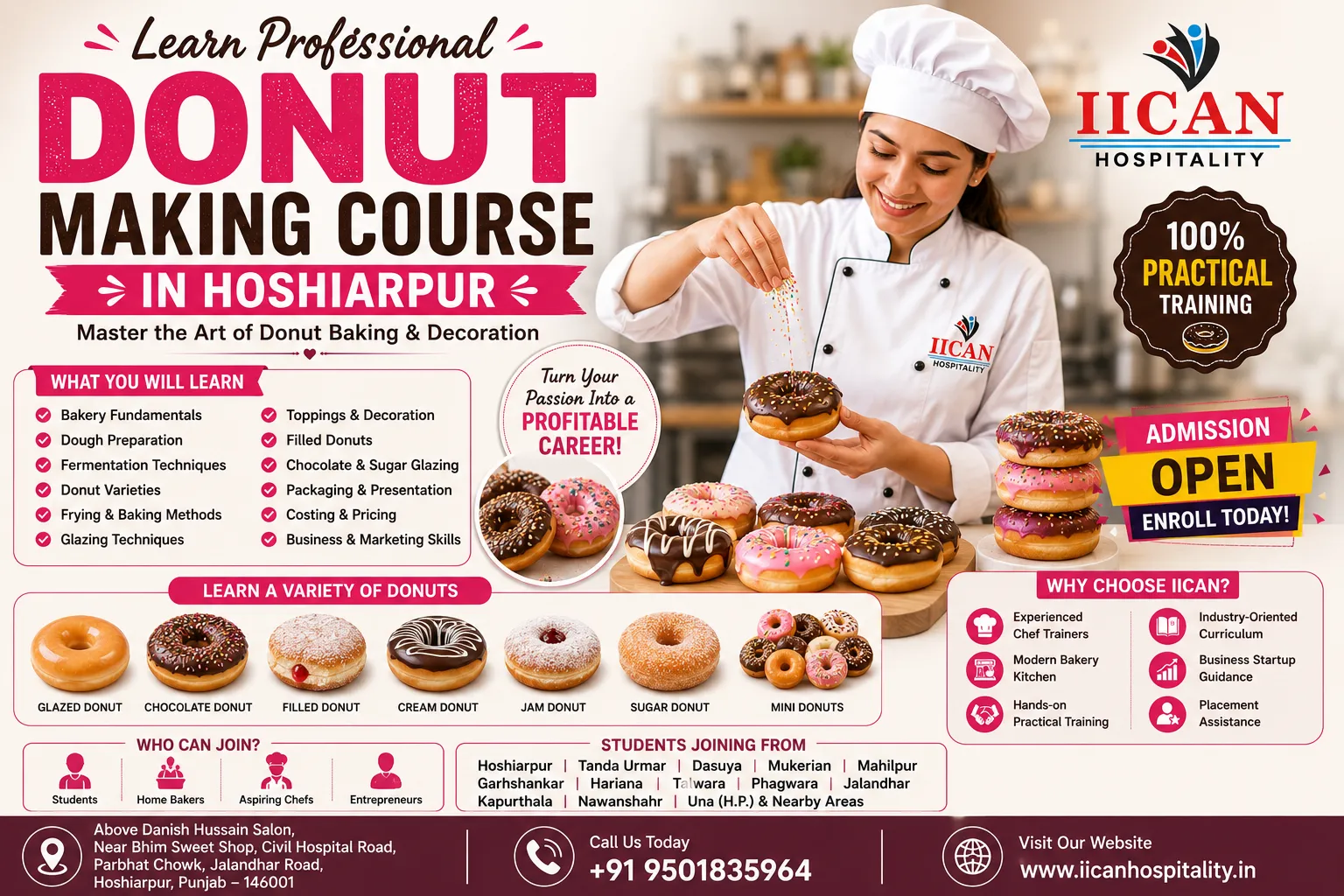 Donut Making Course in Hoshiarpur