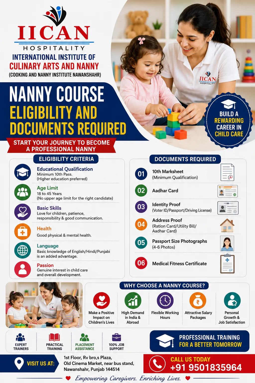Nanny Course Eligibility and Documents Required