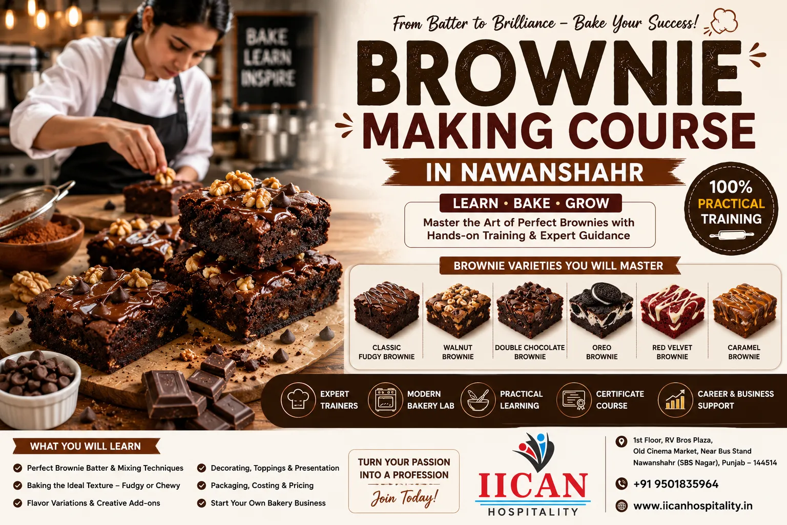 Brownie Making Course in Nawanshahr
