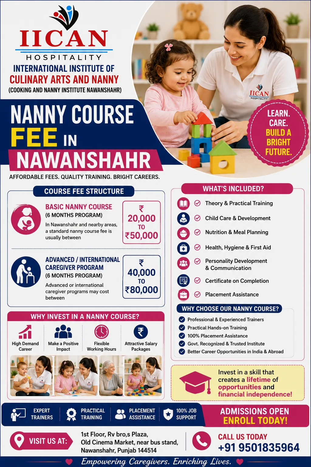 Check nanny course fee in Nawanshahr