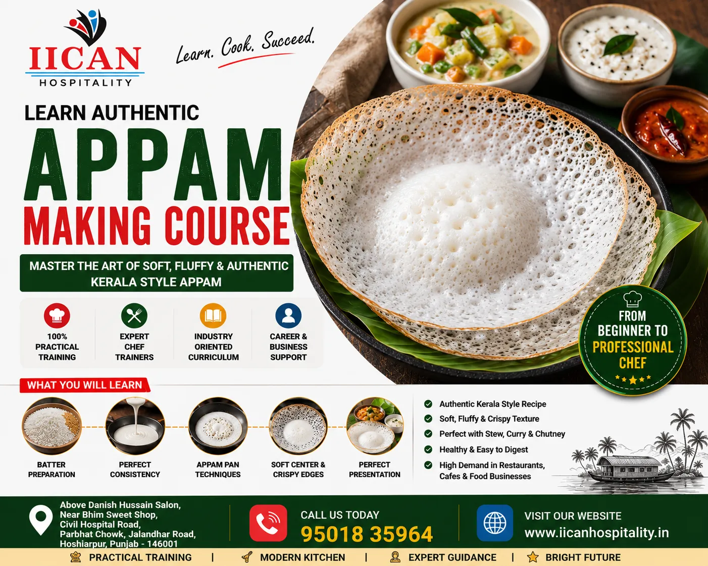 Appam Making Course in Hoshiarpur